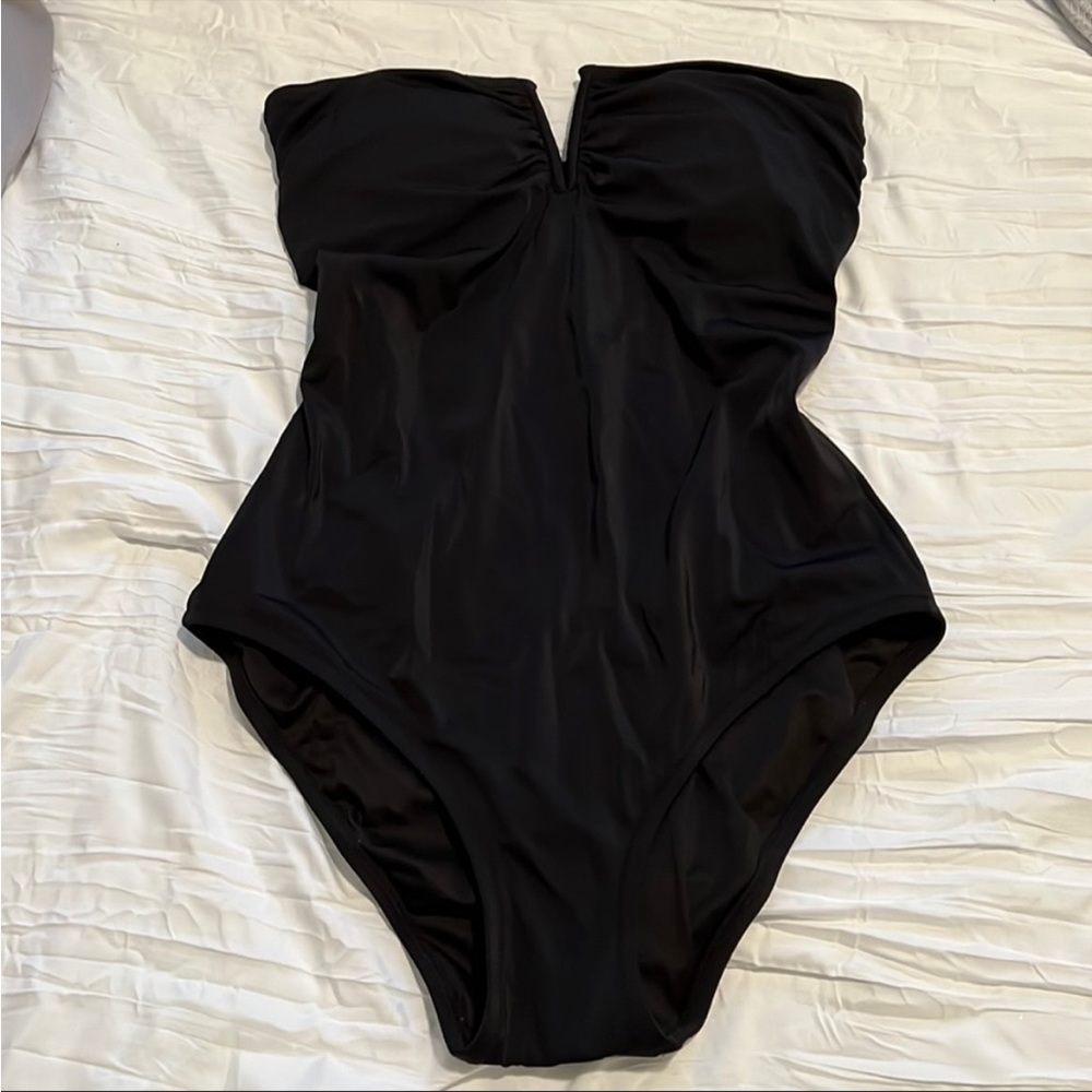 Victoria’s Secret Black Strapless One Piece